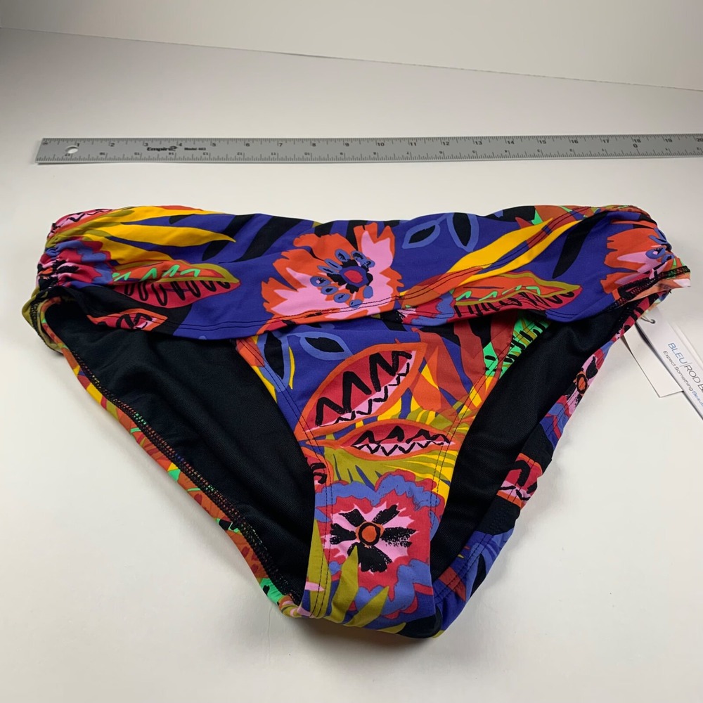 Bleu Rod Beattie Women's Safari Twist Front Hipster Swim Bikini Bottom Sz 10 NWT